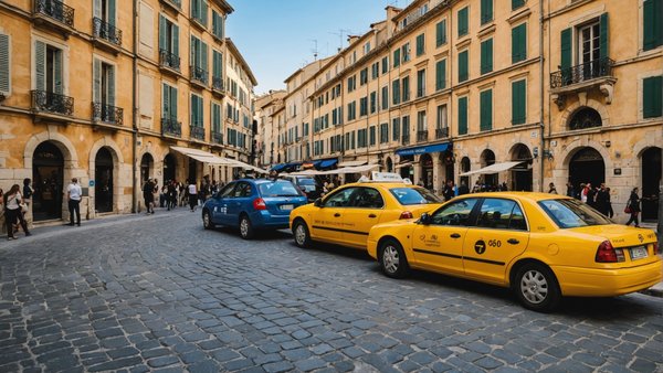 Comparaison des options de transport : Taxis et VTC en Provence